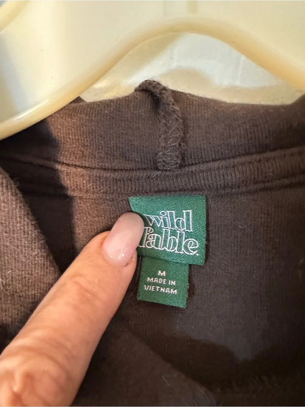 wild fable Dark Brown Hooded Pullover - Picture 2 of 3